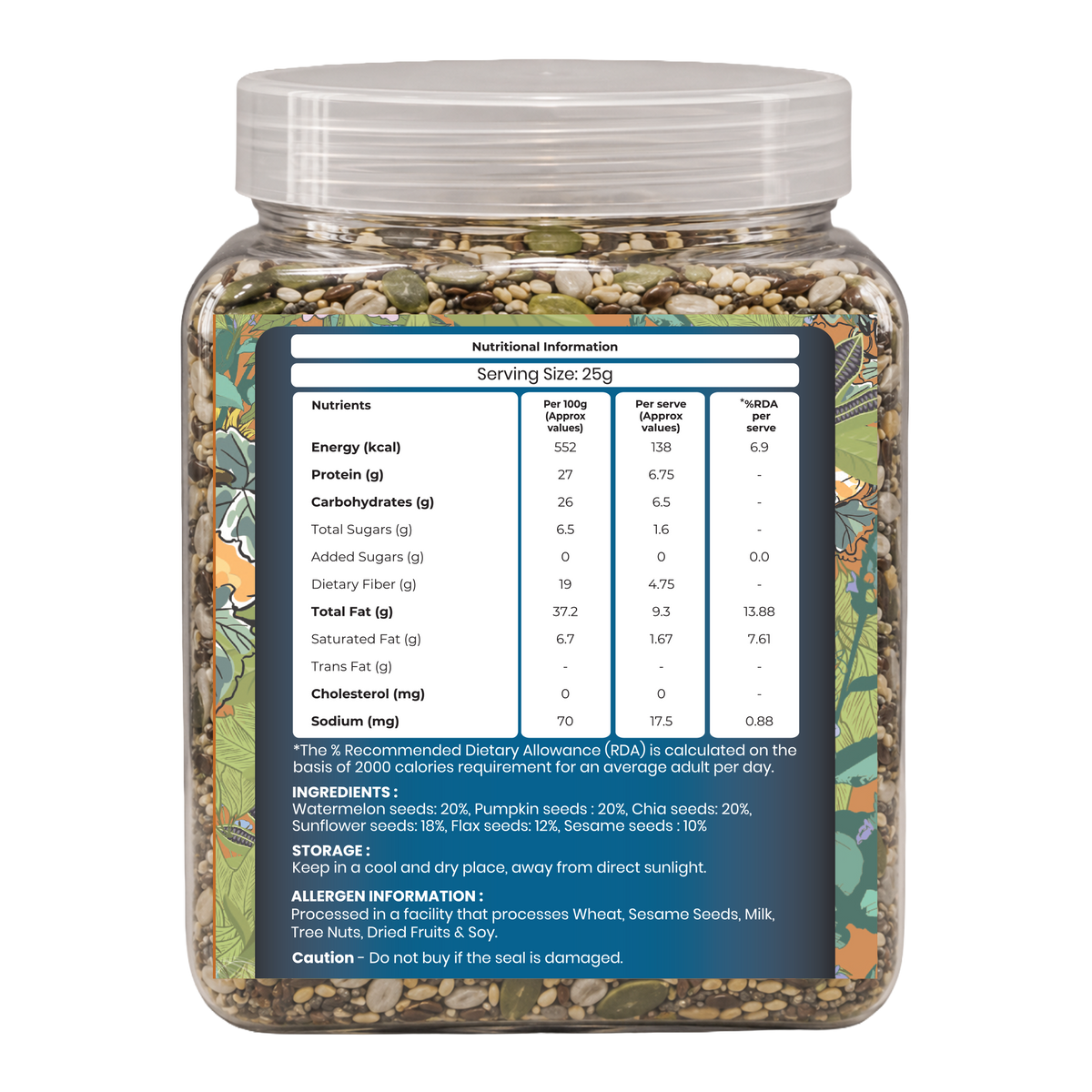 Khetika Premium Seeds Super Mix Jar