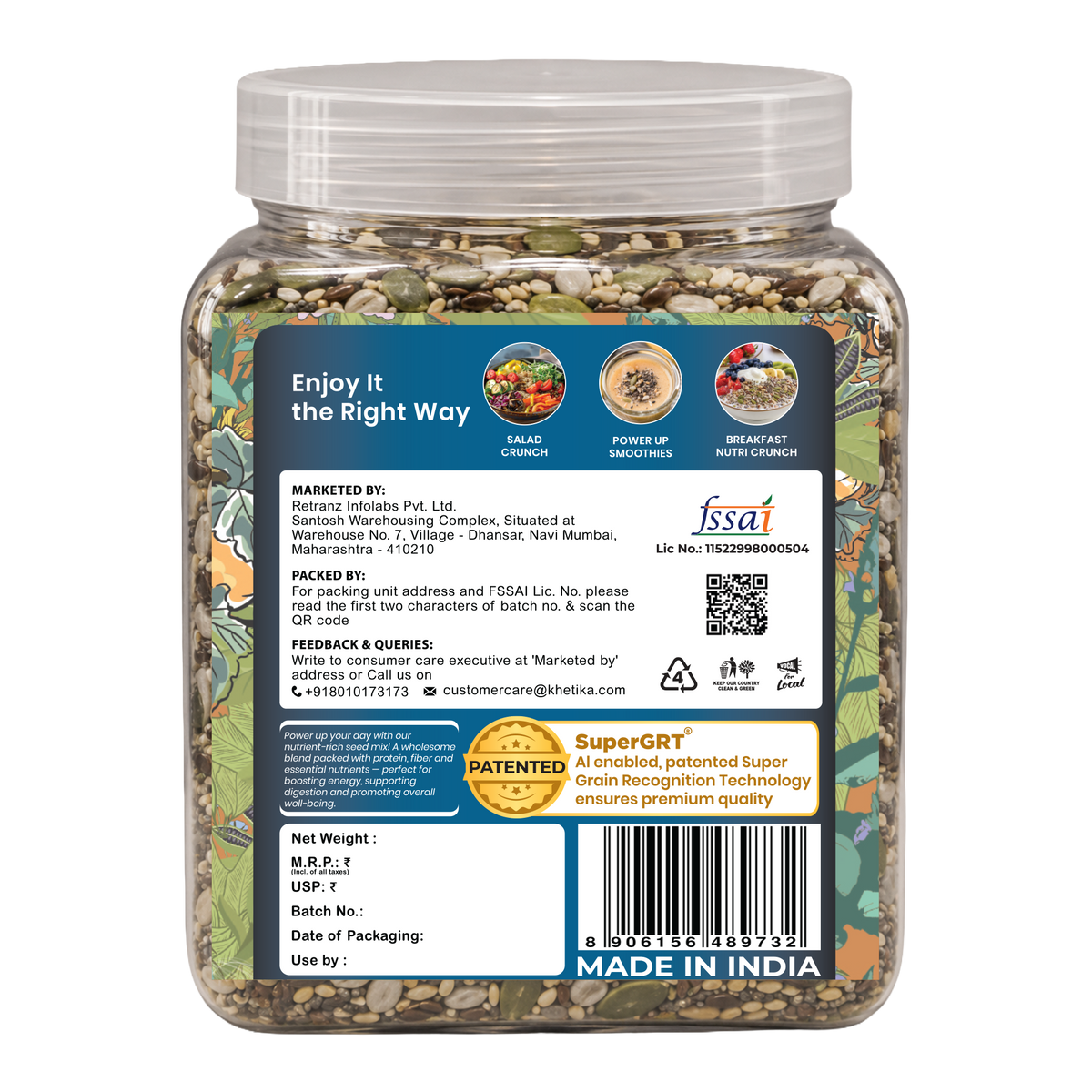 Khetika Premium Seeds Super Mix Jar