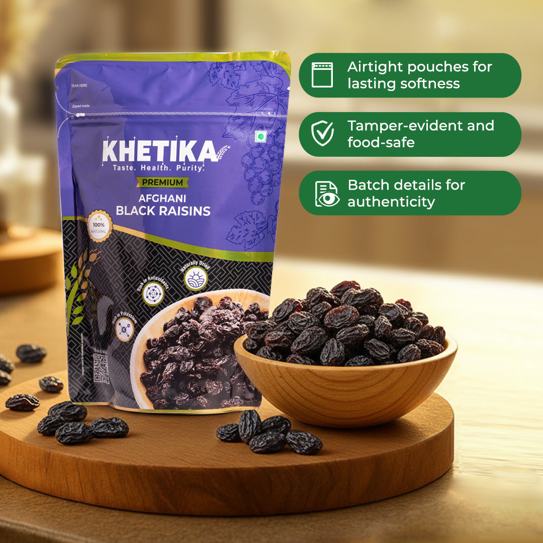 Khetika Premium Afghani Black Raisin