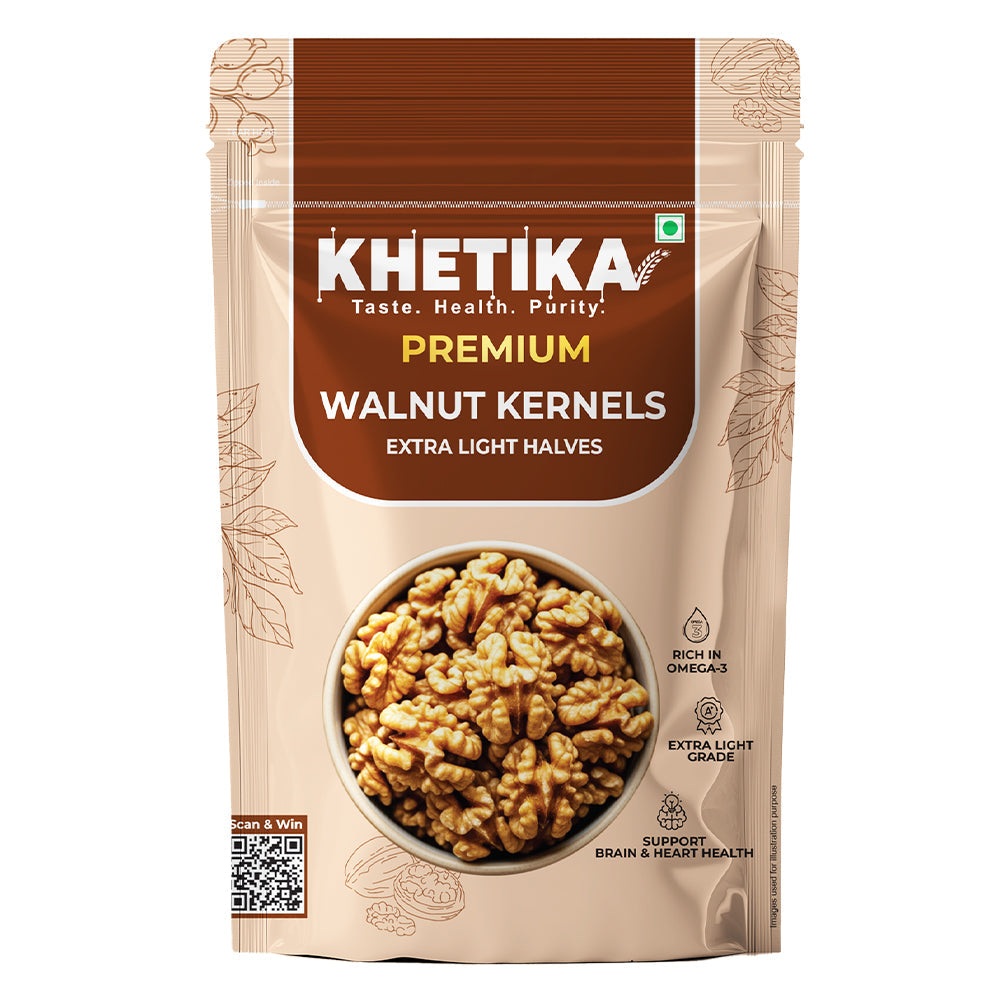 Khetika Premium Extra Light Halves Walnut