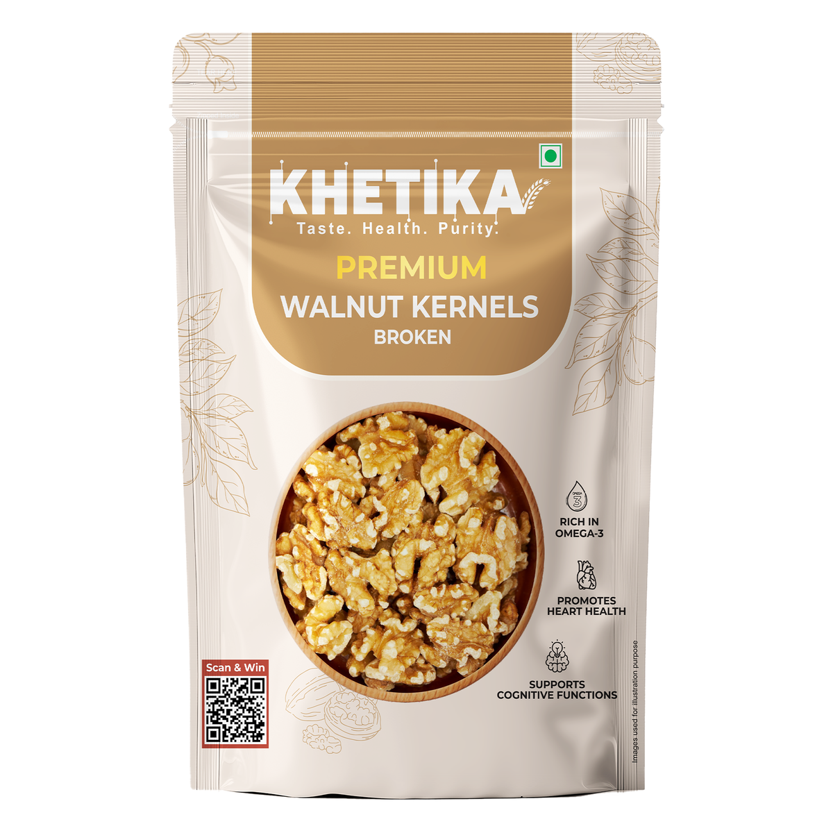 Khetika Premium Walnut Broken